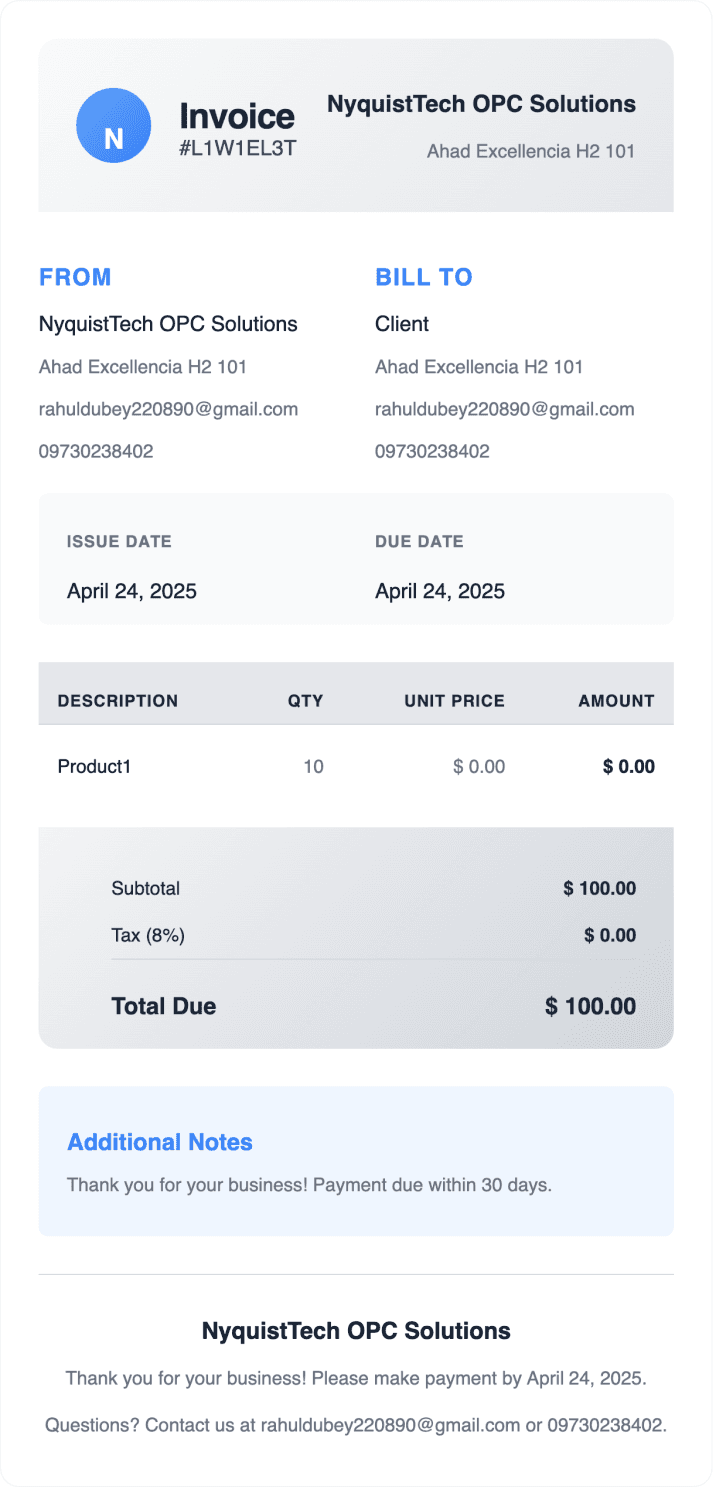 Invoice Template 3